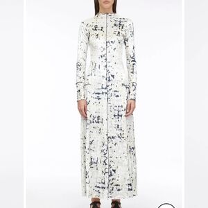 3.1 Phillip Lim Kaleidescape Crushed Velvet Long Sleeve Dress. Size Small.